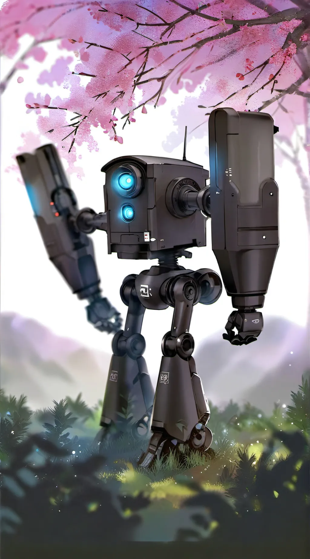 ai character: The Wild Robot background