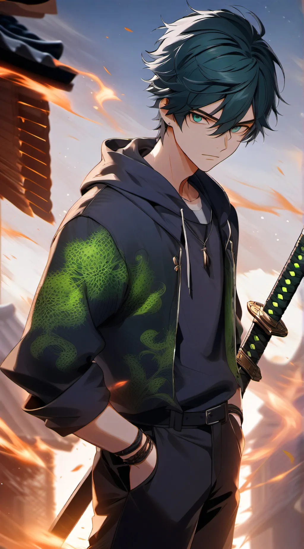 ai character: Nike  background