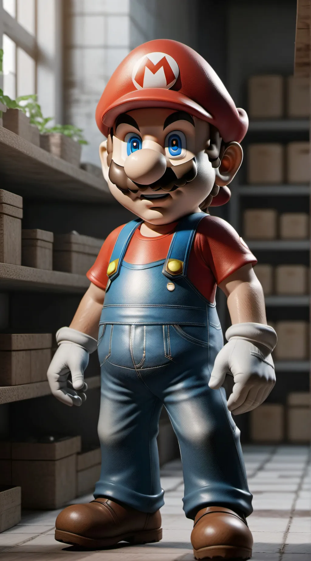 ai character: Marvin Mario (SML) background