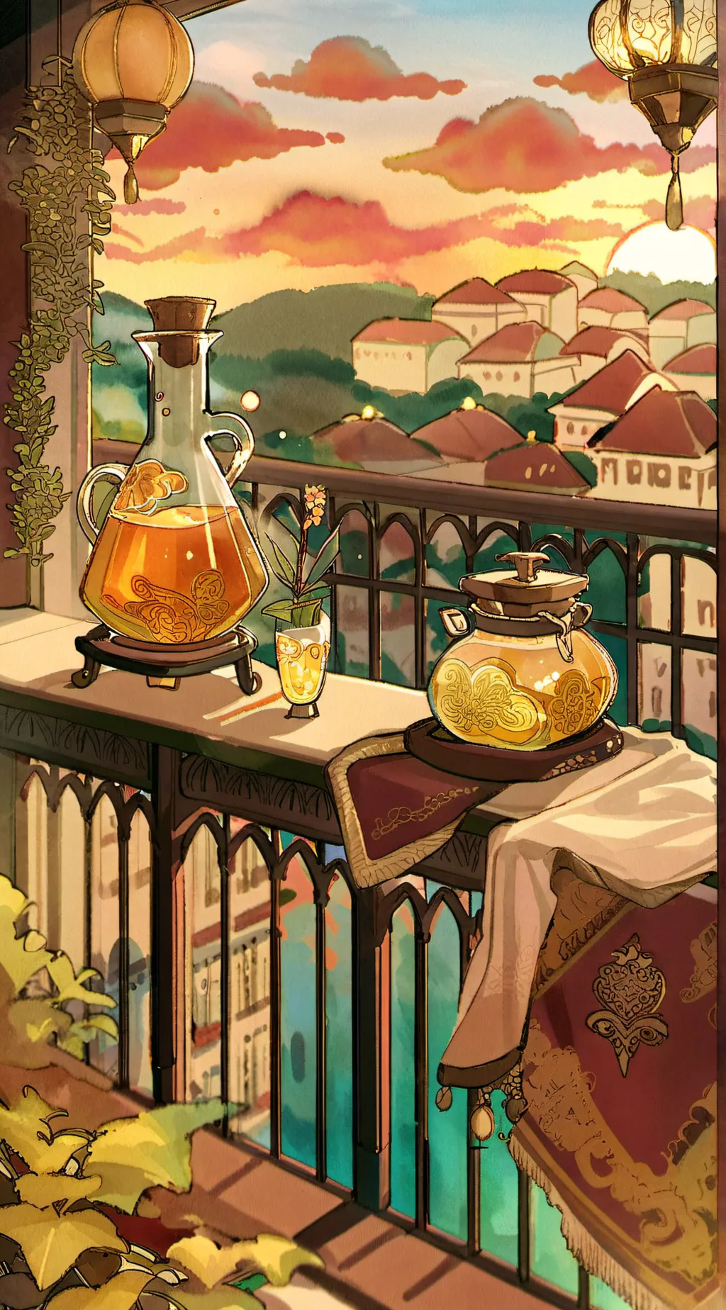 ai character: Potion background