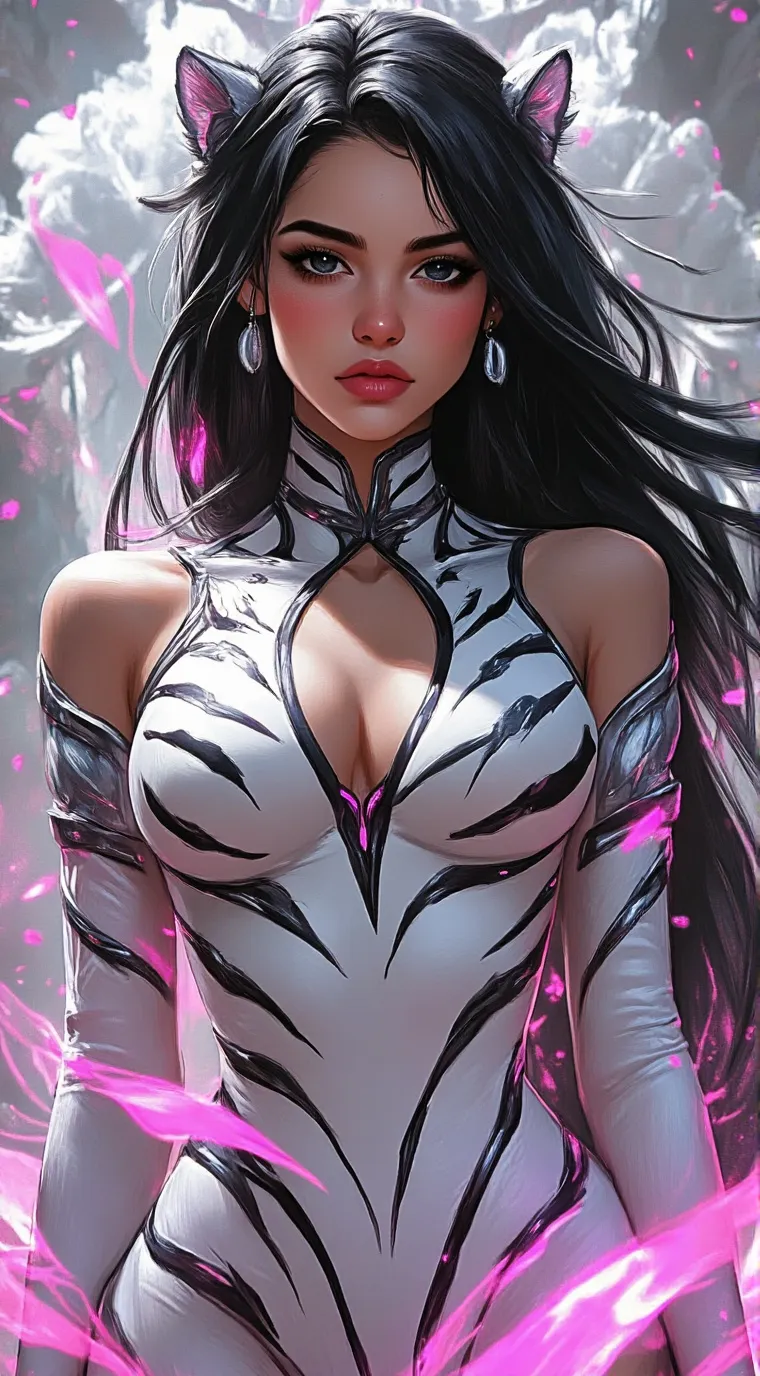 ai character: White Tiger background