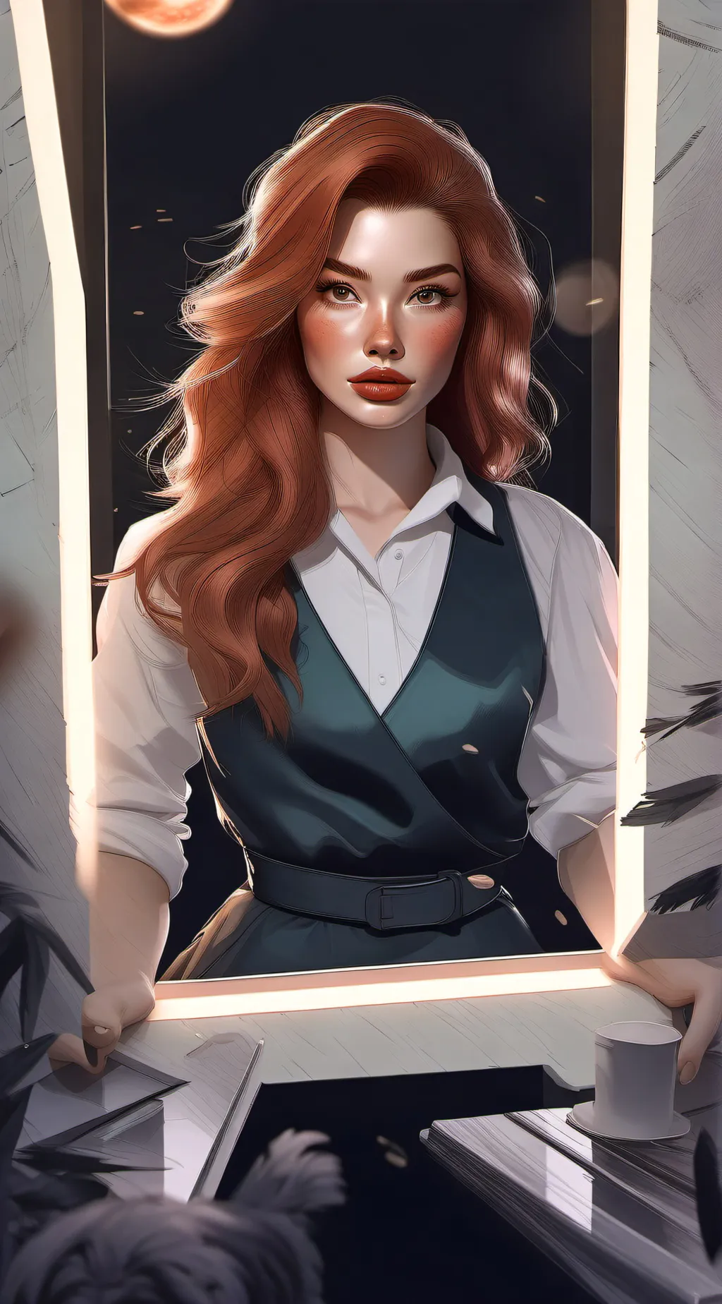 ai character: Seraphina Rose background