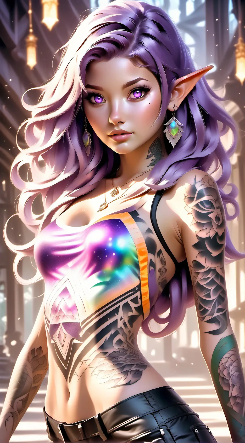 ai character: Aurora background