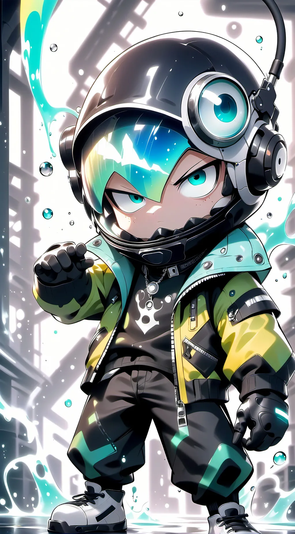 ai character: Vector oh yeah background