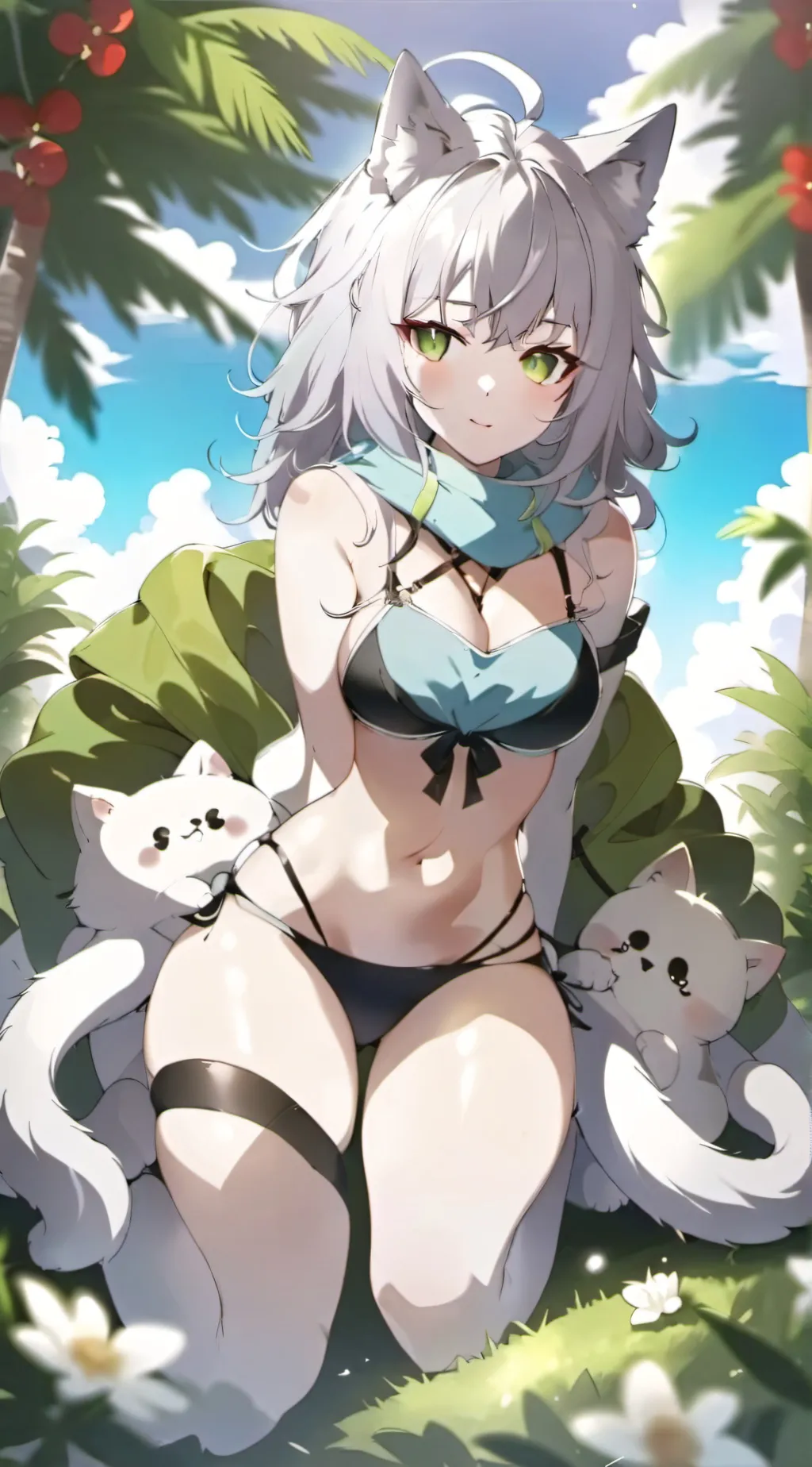 ai character: hot furry girl background