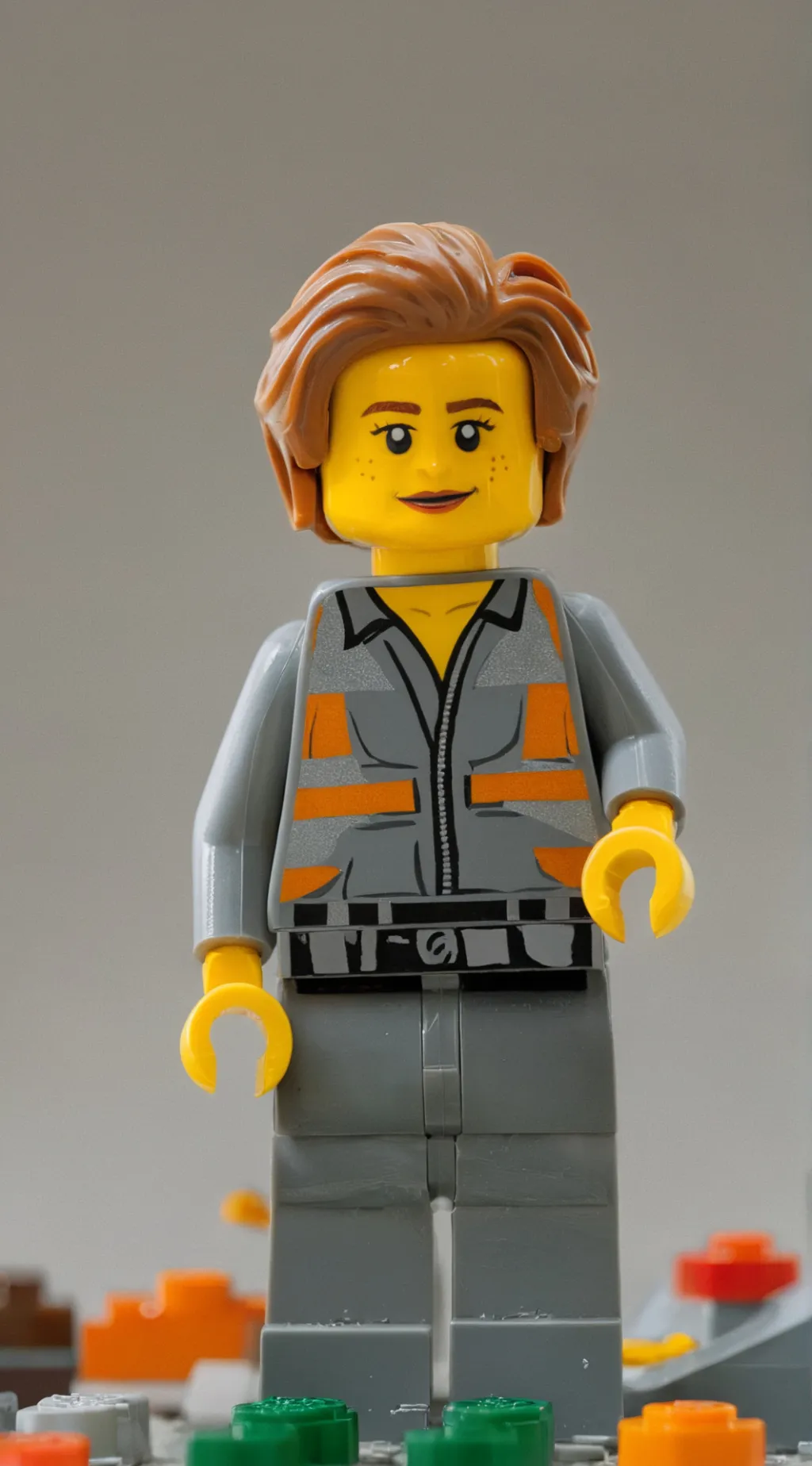 ai character: Everything is Lego background