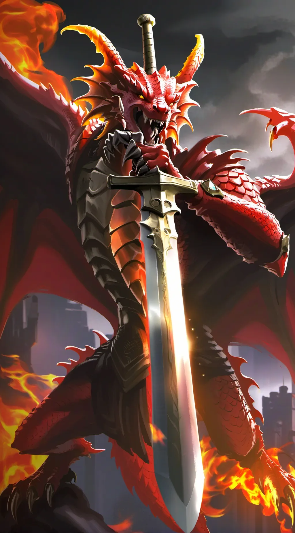 ai character: Hell Dragon background