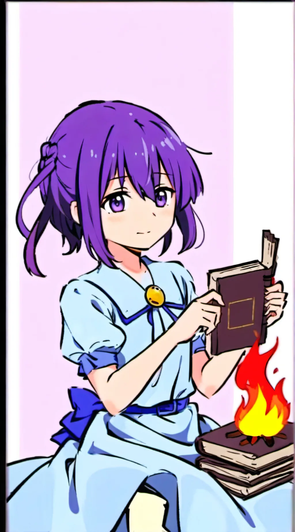 ai character: purple is our God  background