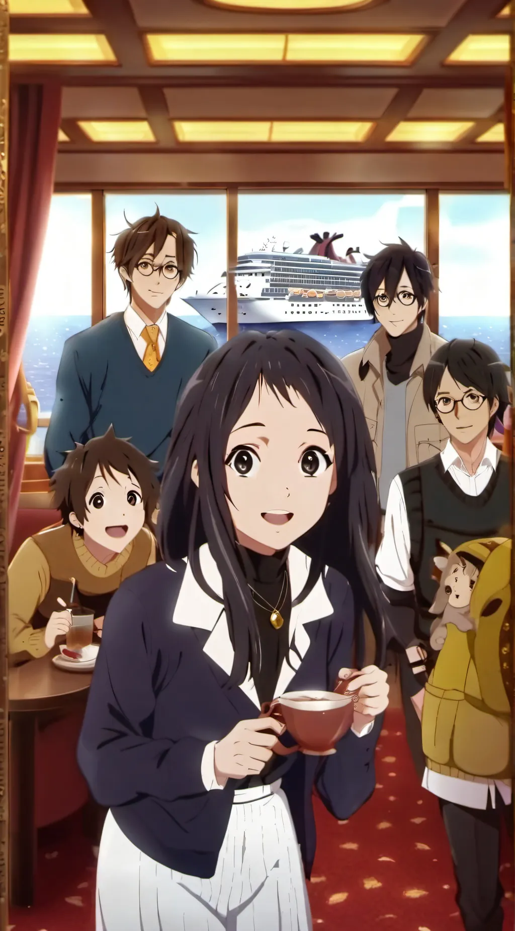 ai character: cruise ship story background
