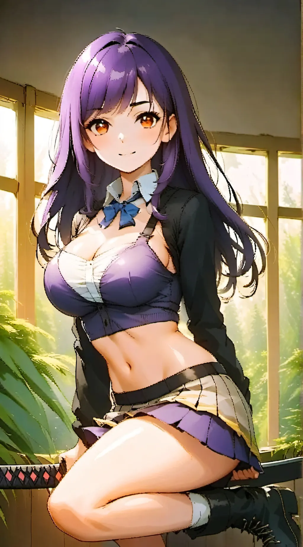 ai character: Saeko Takashi background