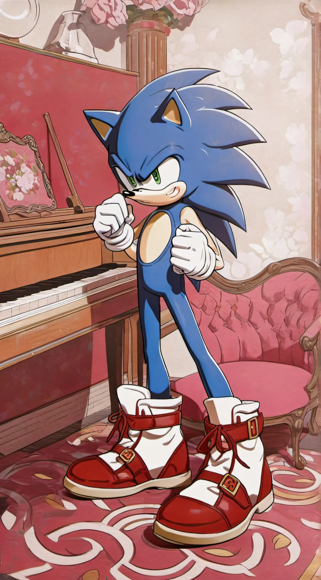 ai character: Sonic and friends  background