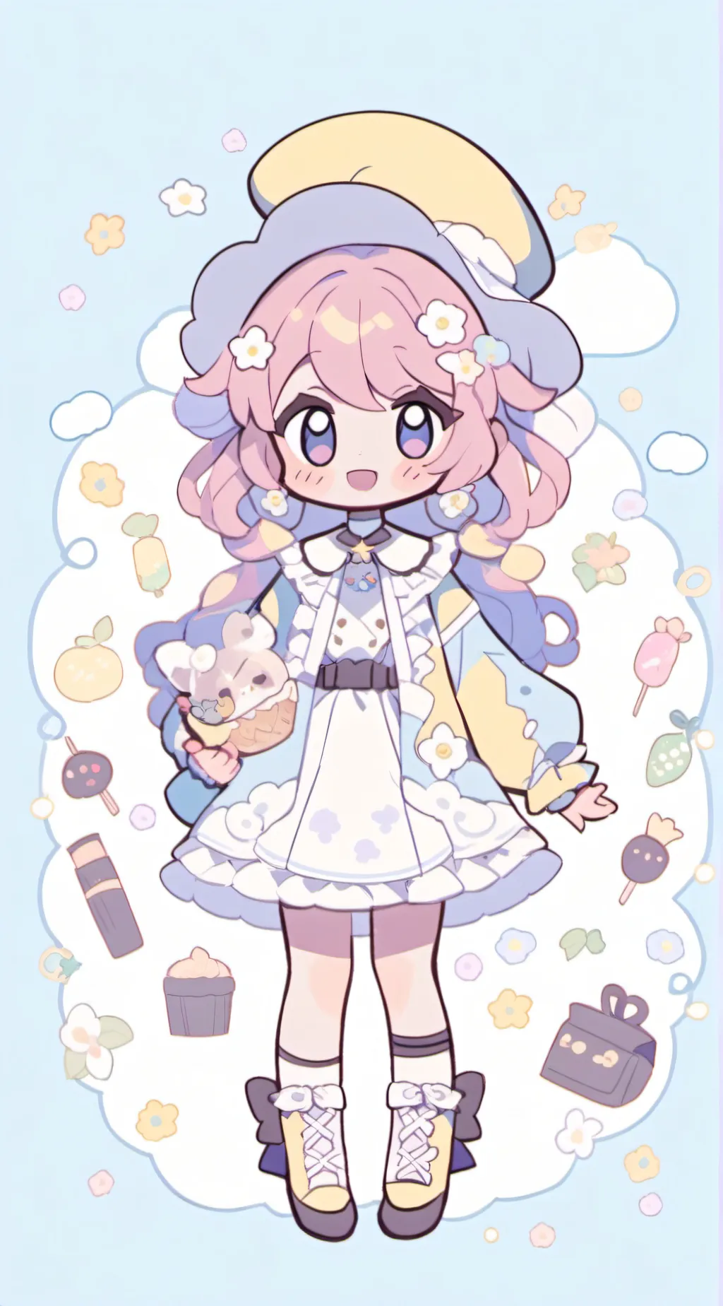 ai character: Minas little sis background