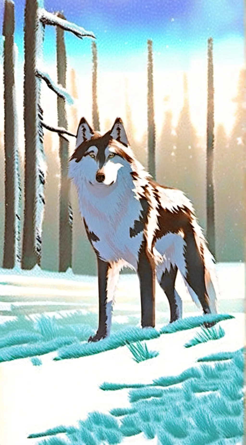 ai character: White fang background
