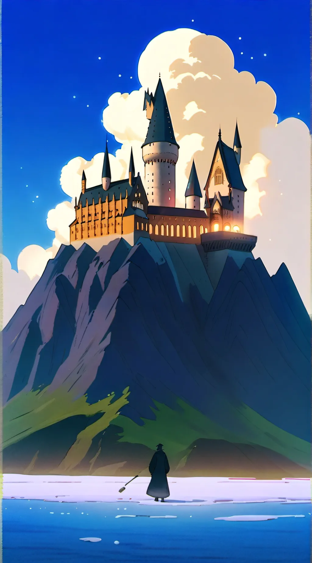 ai character: Hogwarts background