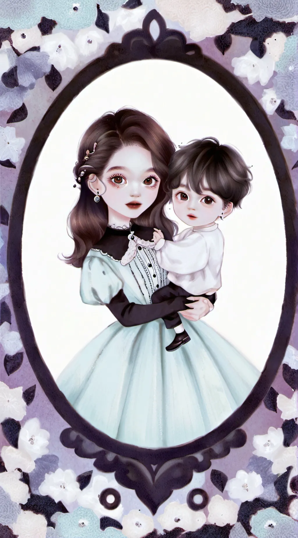 ai character: Mia and Max background