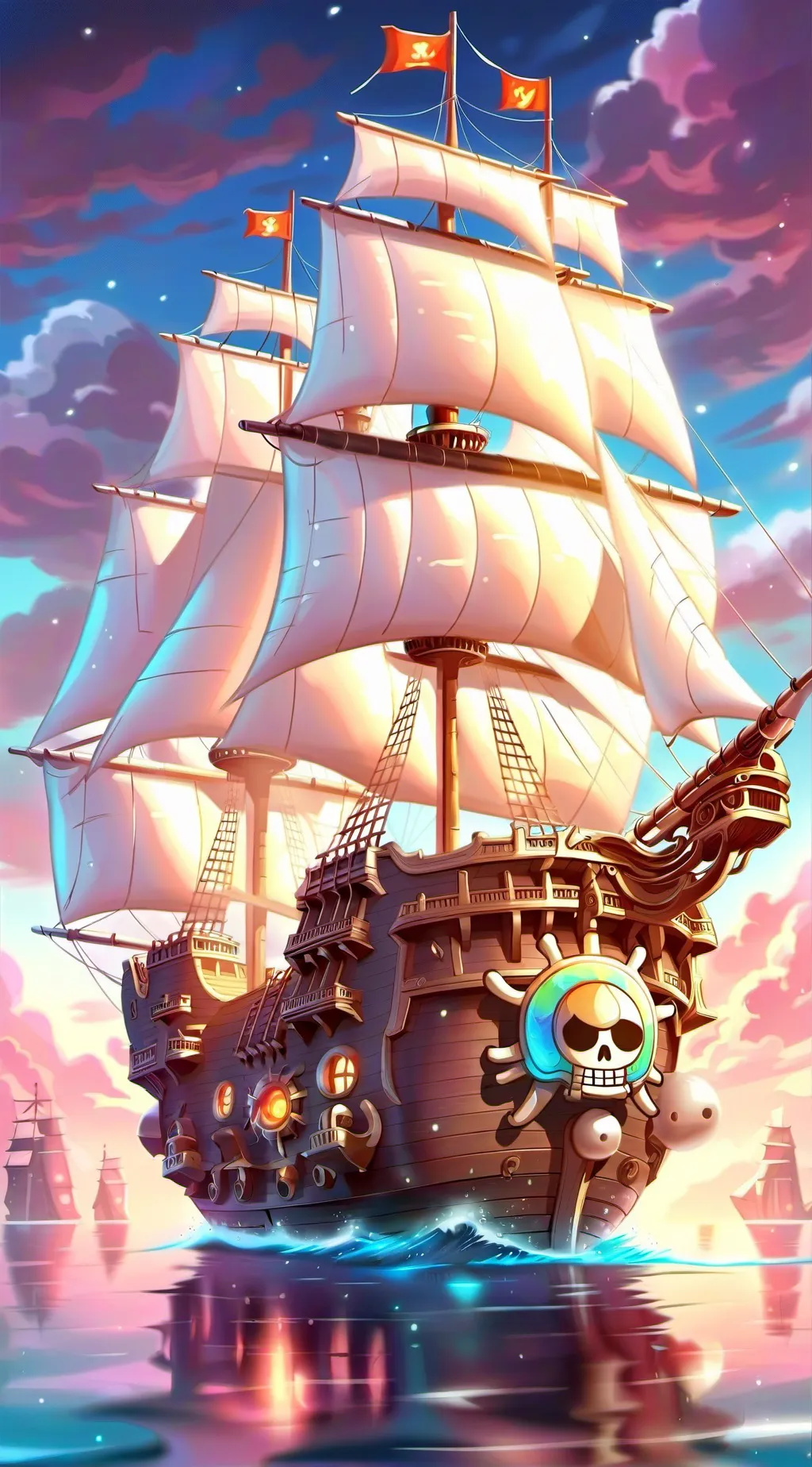 ai character: One Piece. :) background