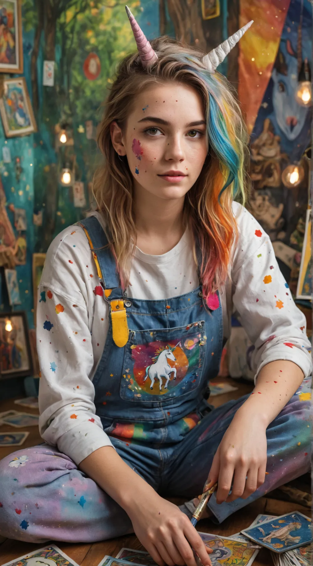 ai character: Felicity Sparkles background
