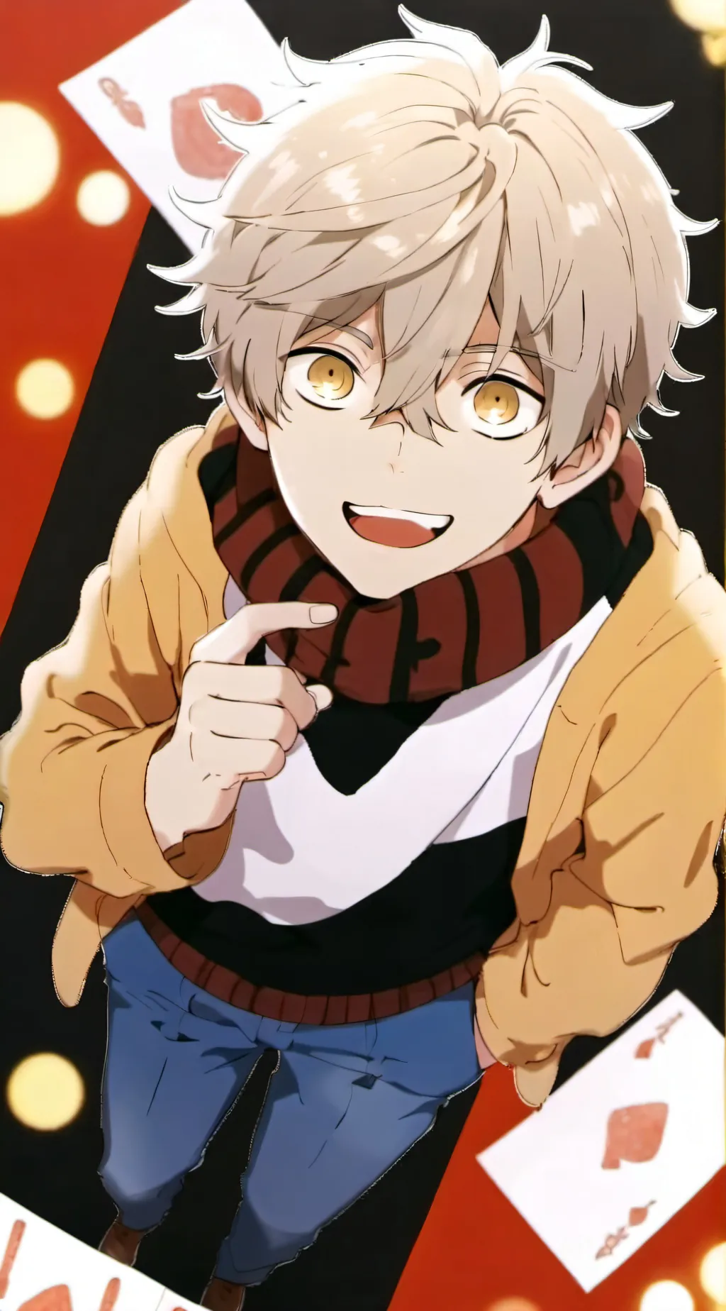 ai character: Justin:-liam background