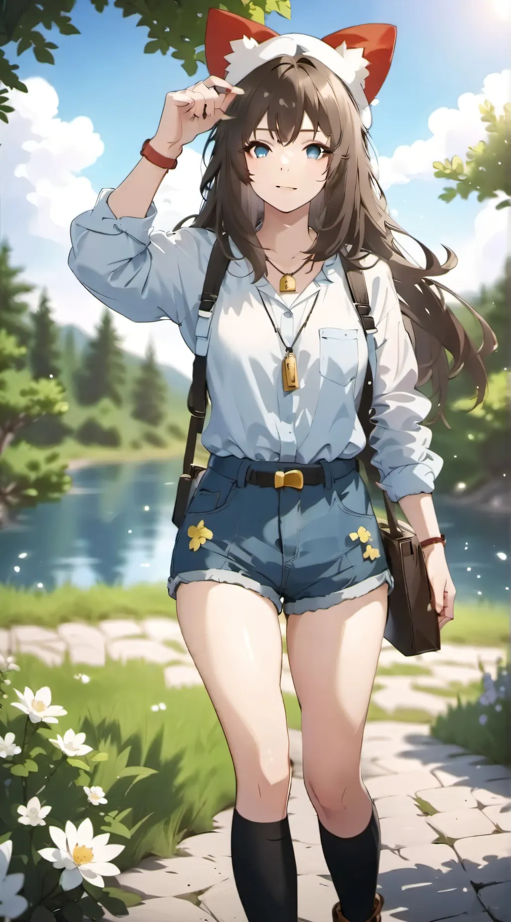 ai character: Kio Coralline background