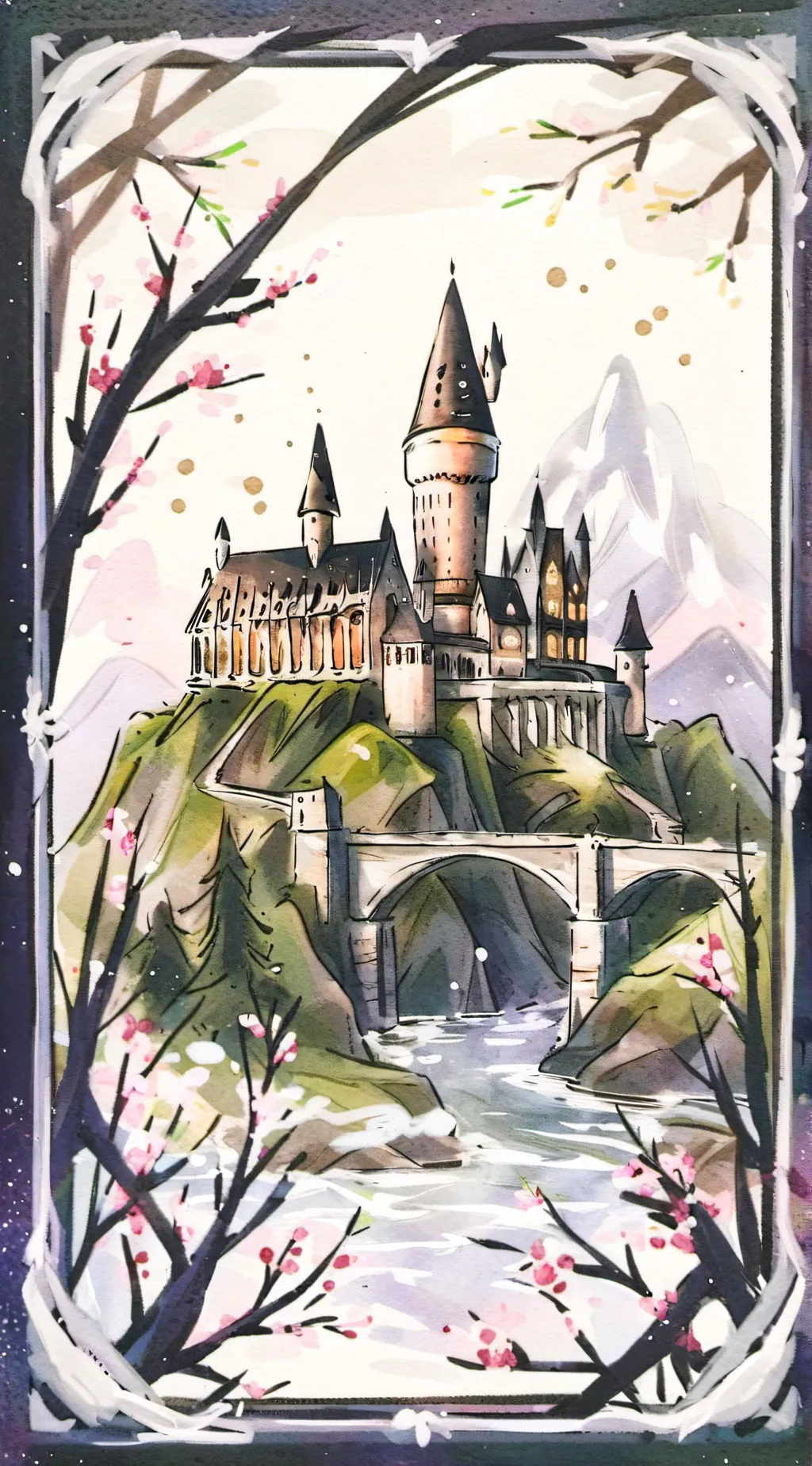 ai character: Hogwarts background