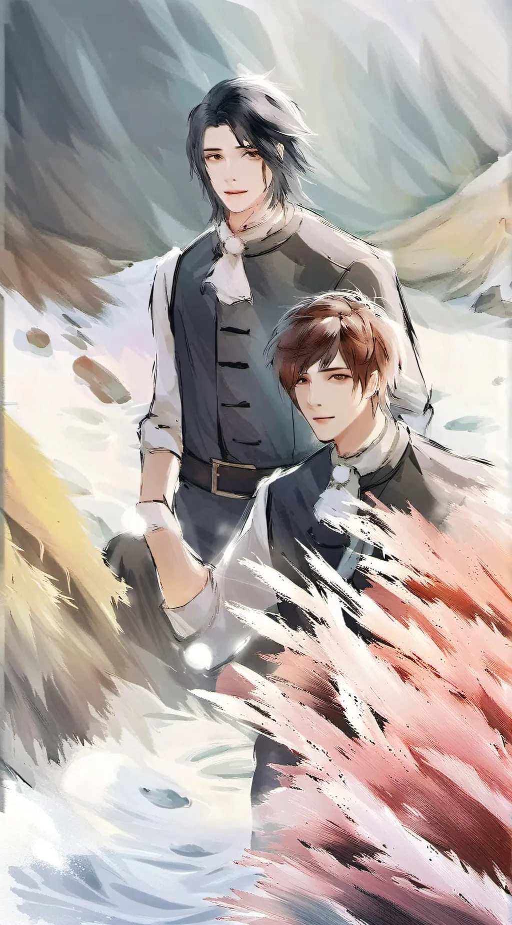 ai character: Allen and axle  background