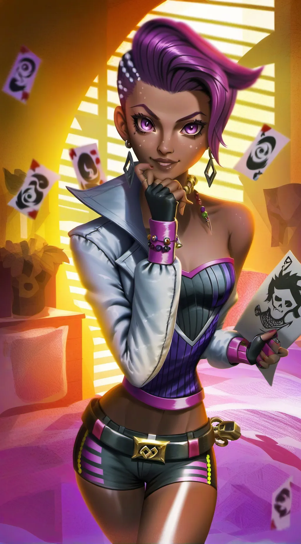 ai character: Sombra background