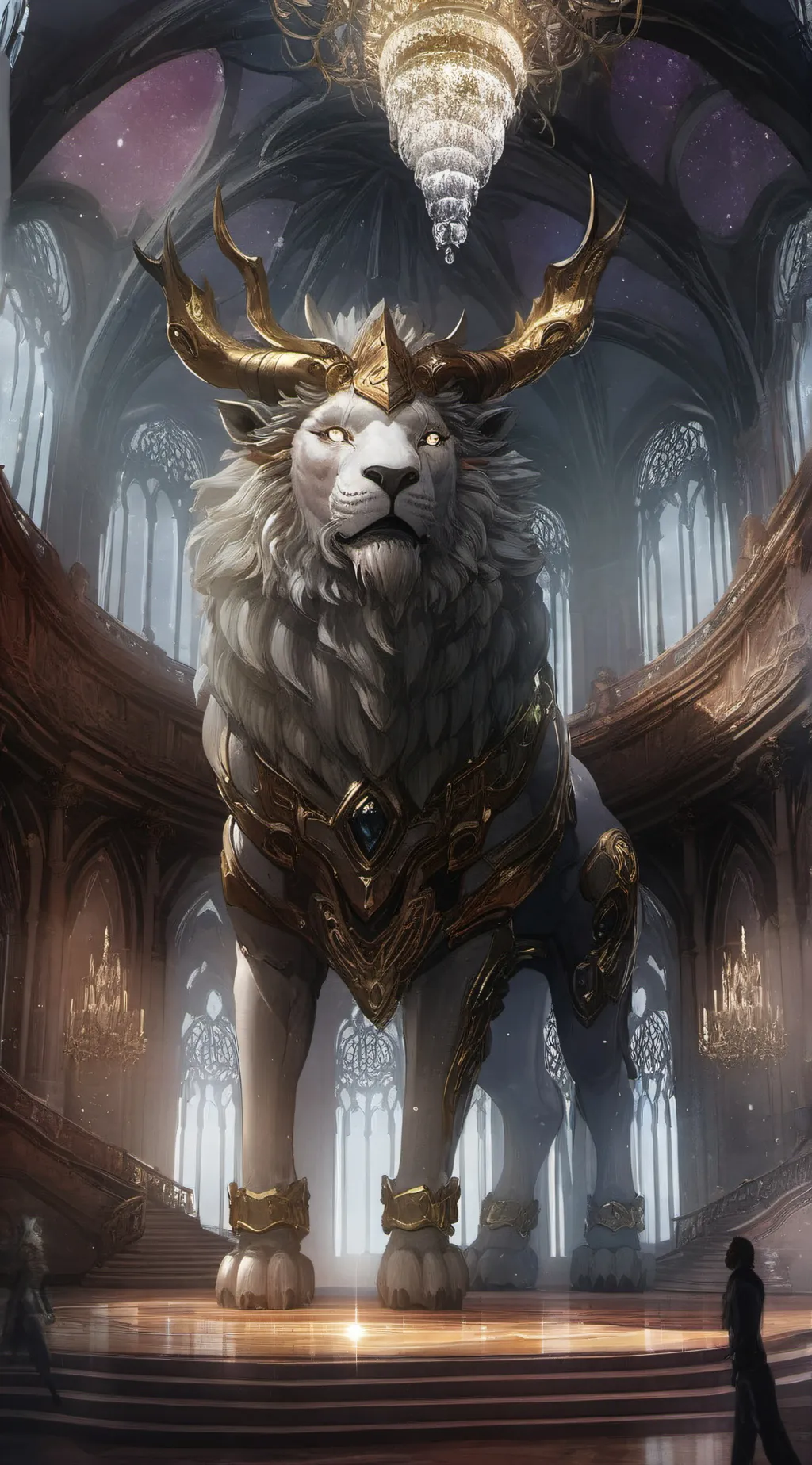 ai character:  golden guardian background
