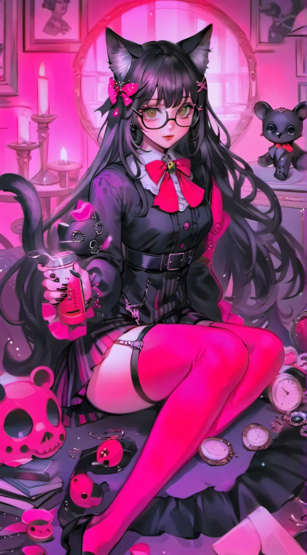 ai character: Luna background