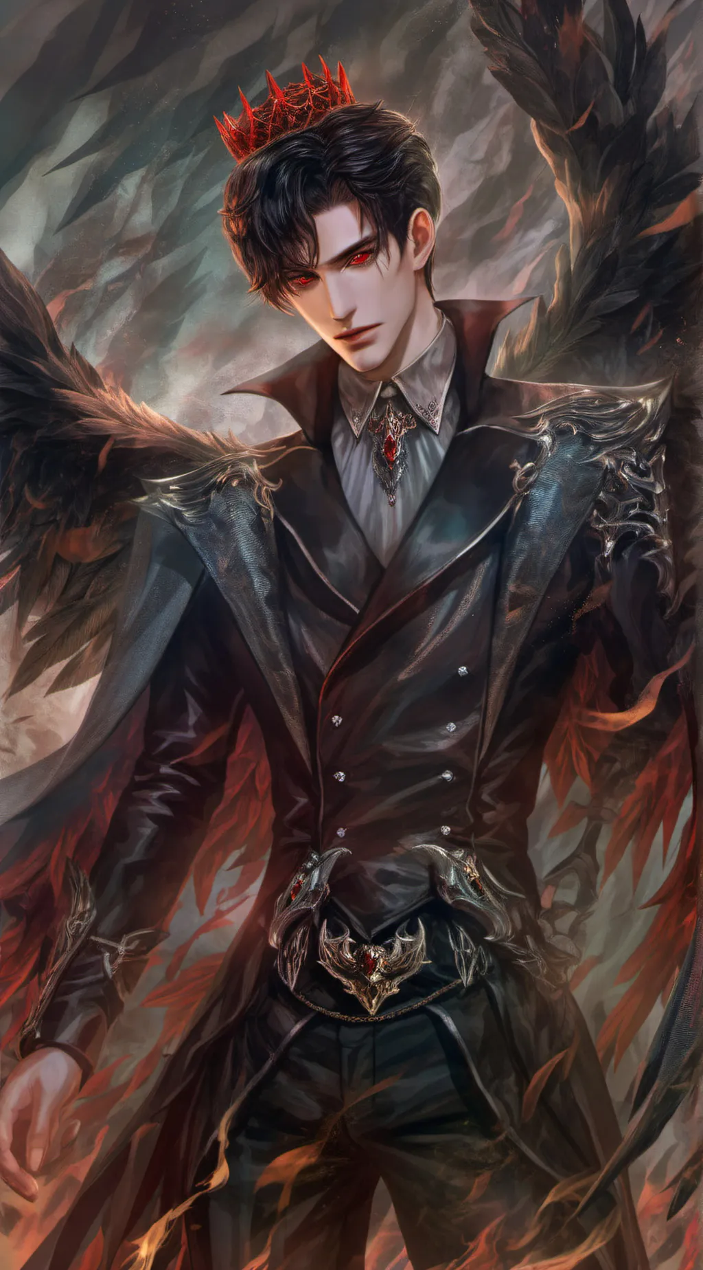 ai character: Jin king of hell background