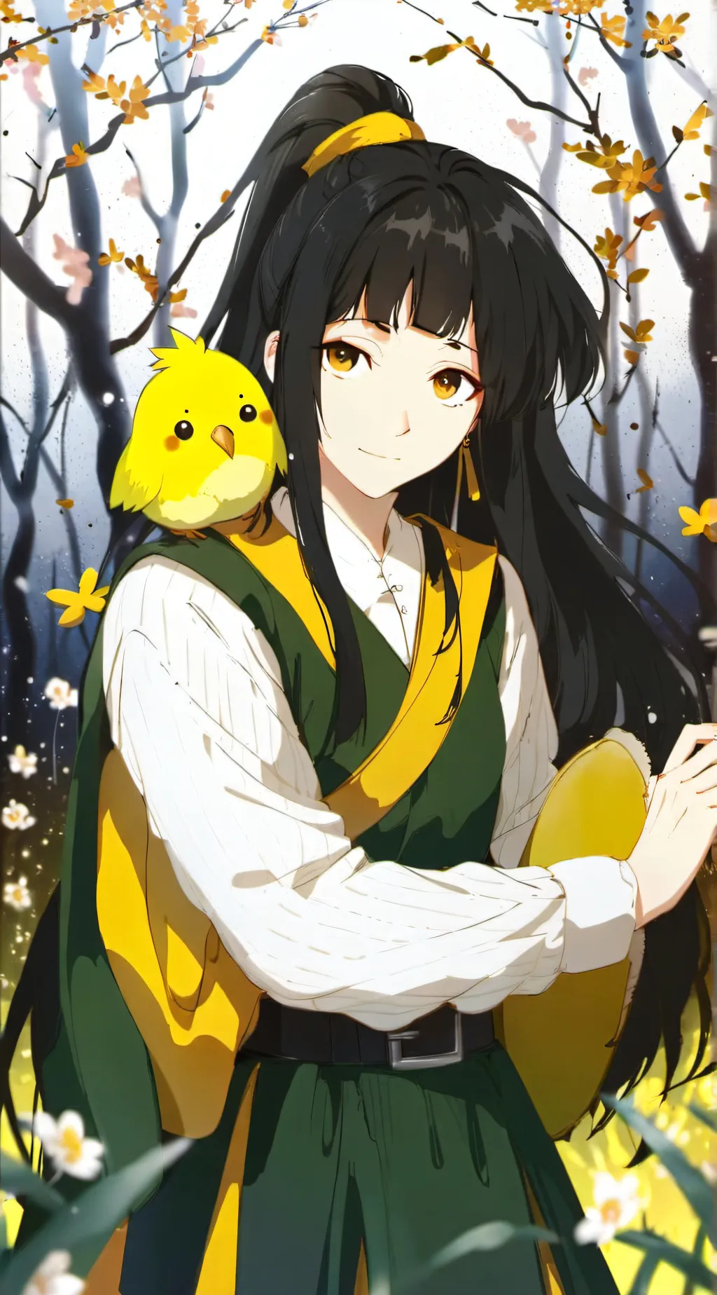 ai character: sprunky yellow background