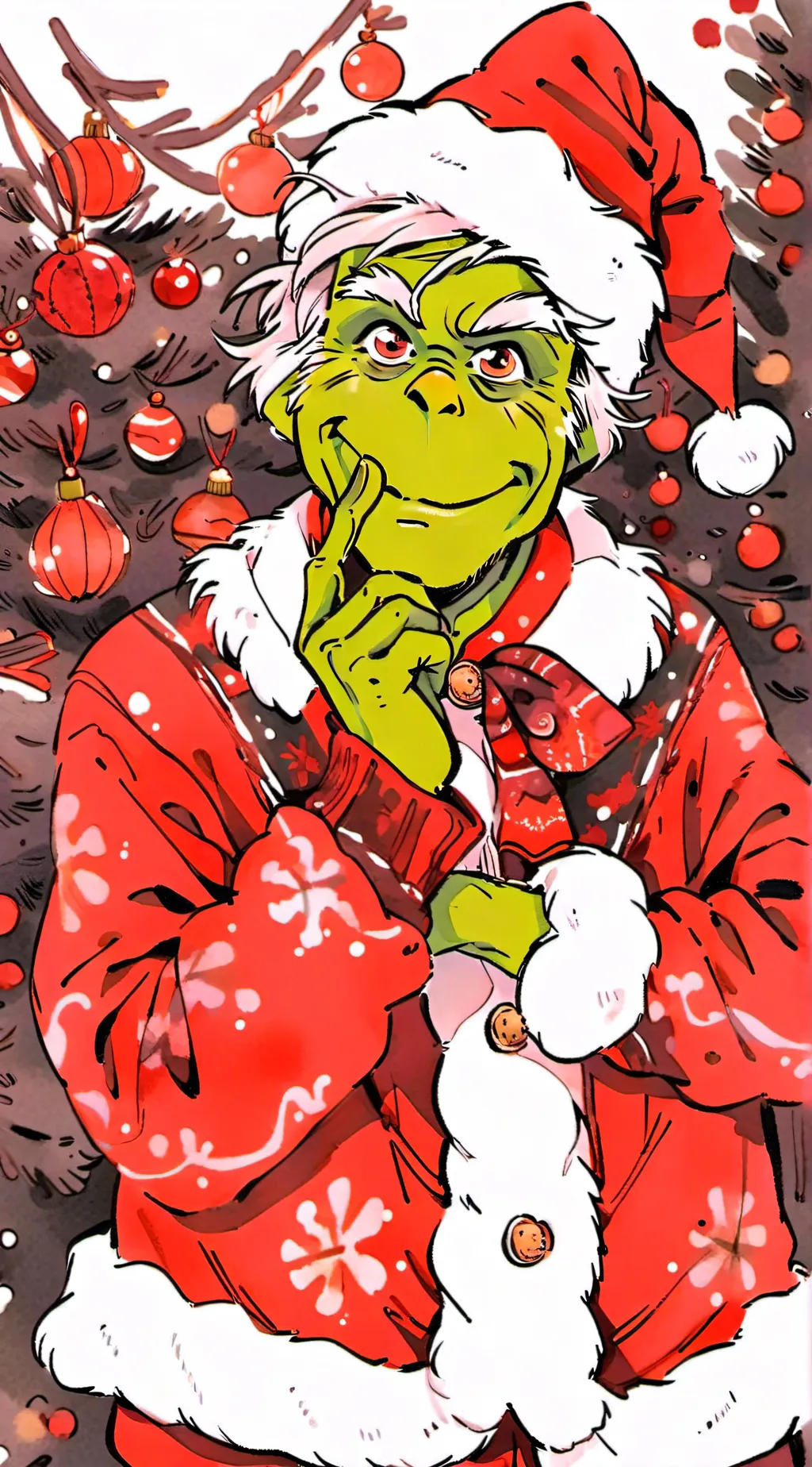 ai character: Grinch background