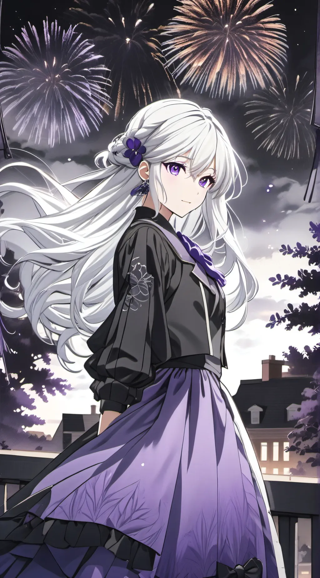 ai character: Amethyst background