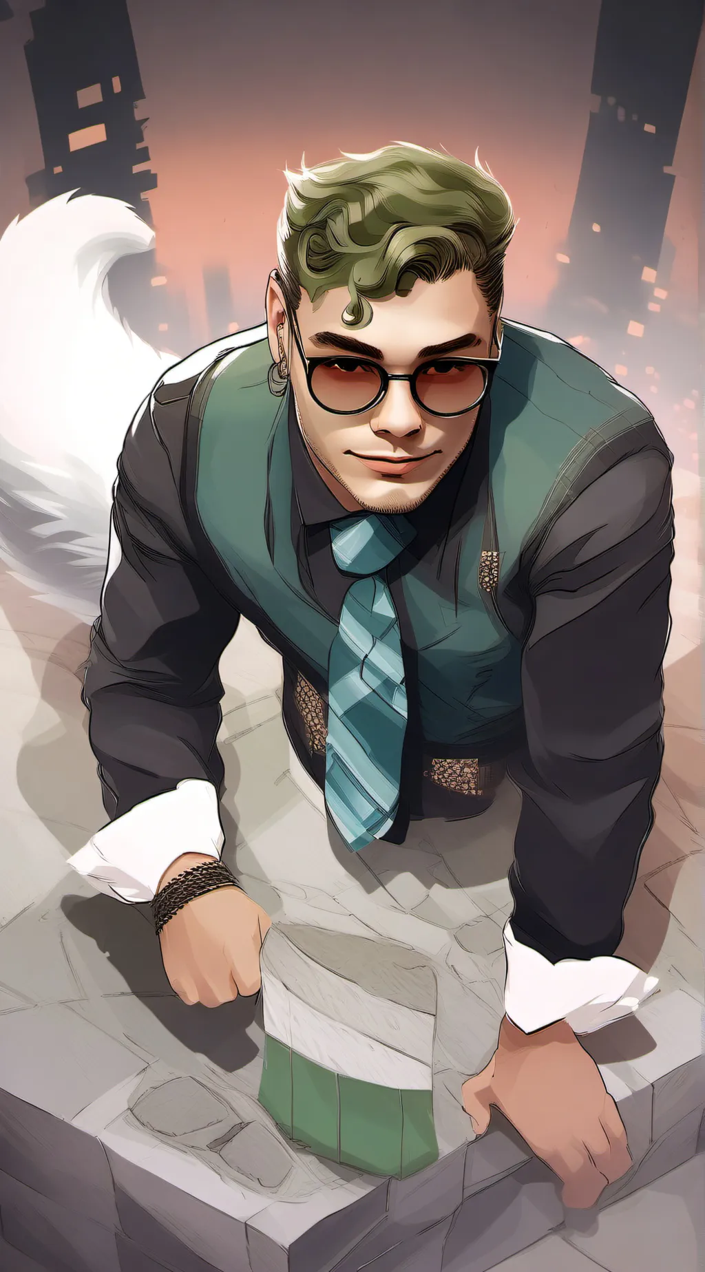 ai character: duce background