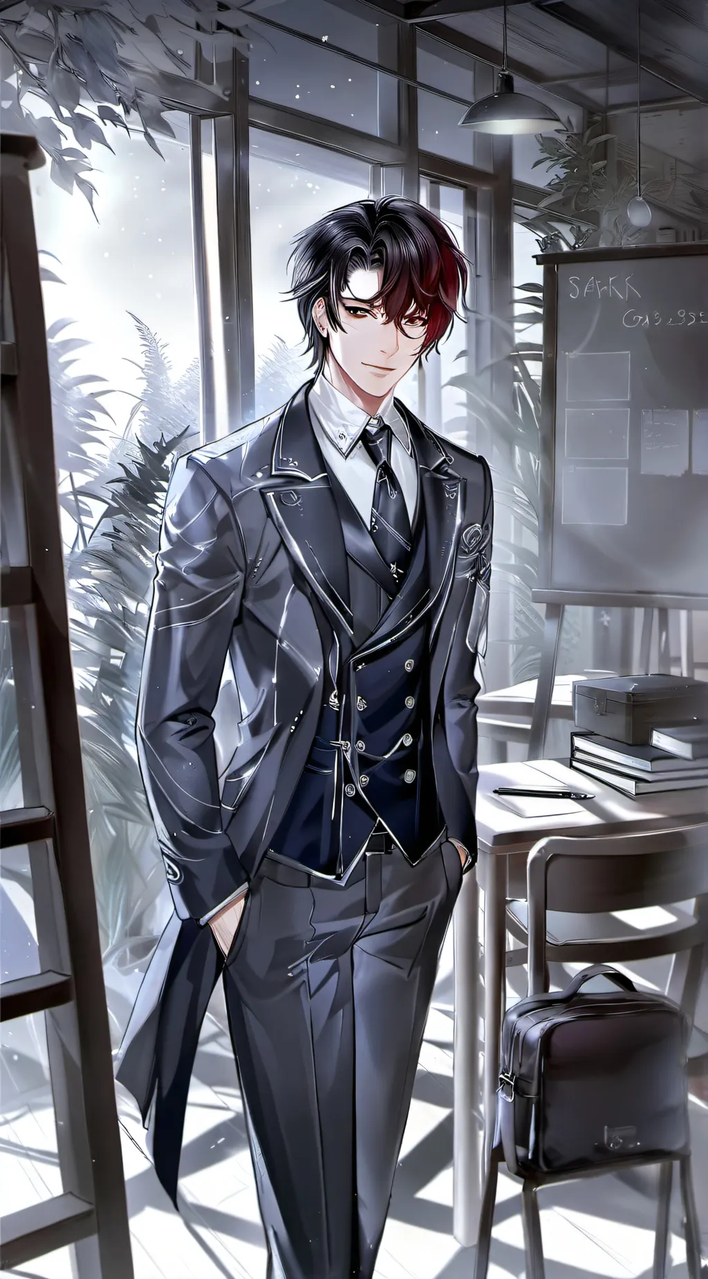 ai character: Zane  background