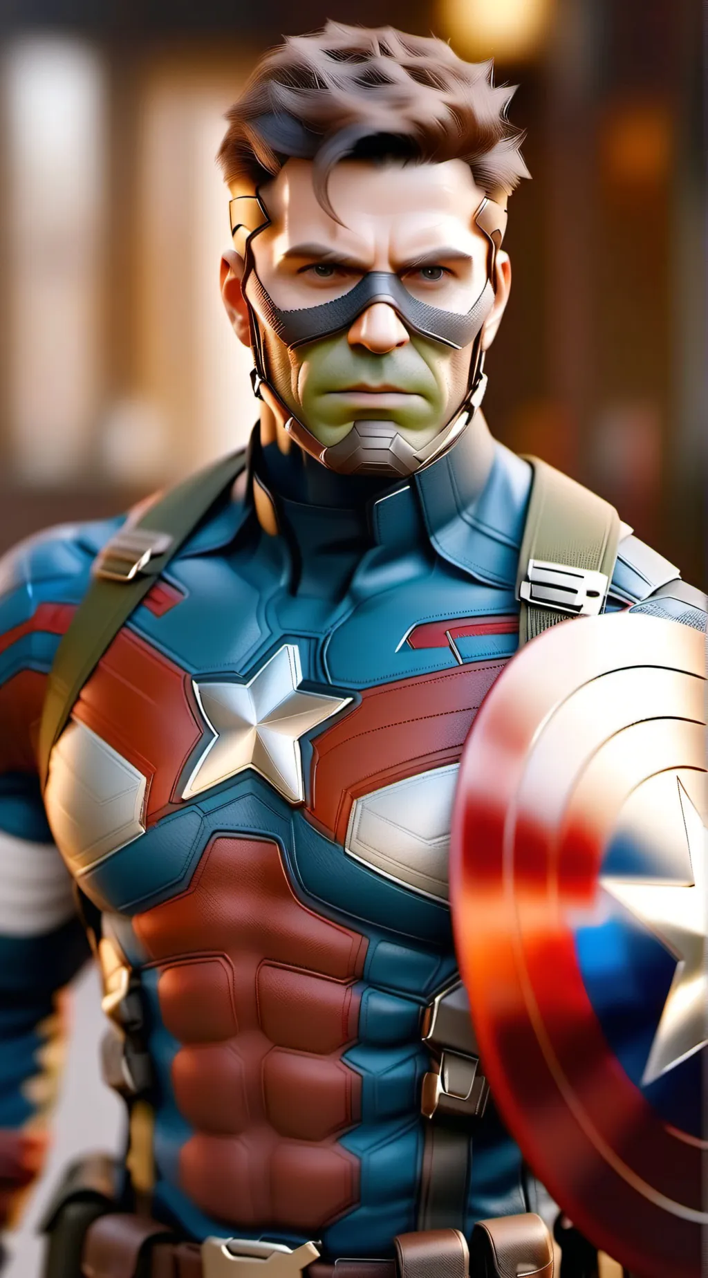 ai character: srg. America  background