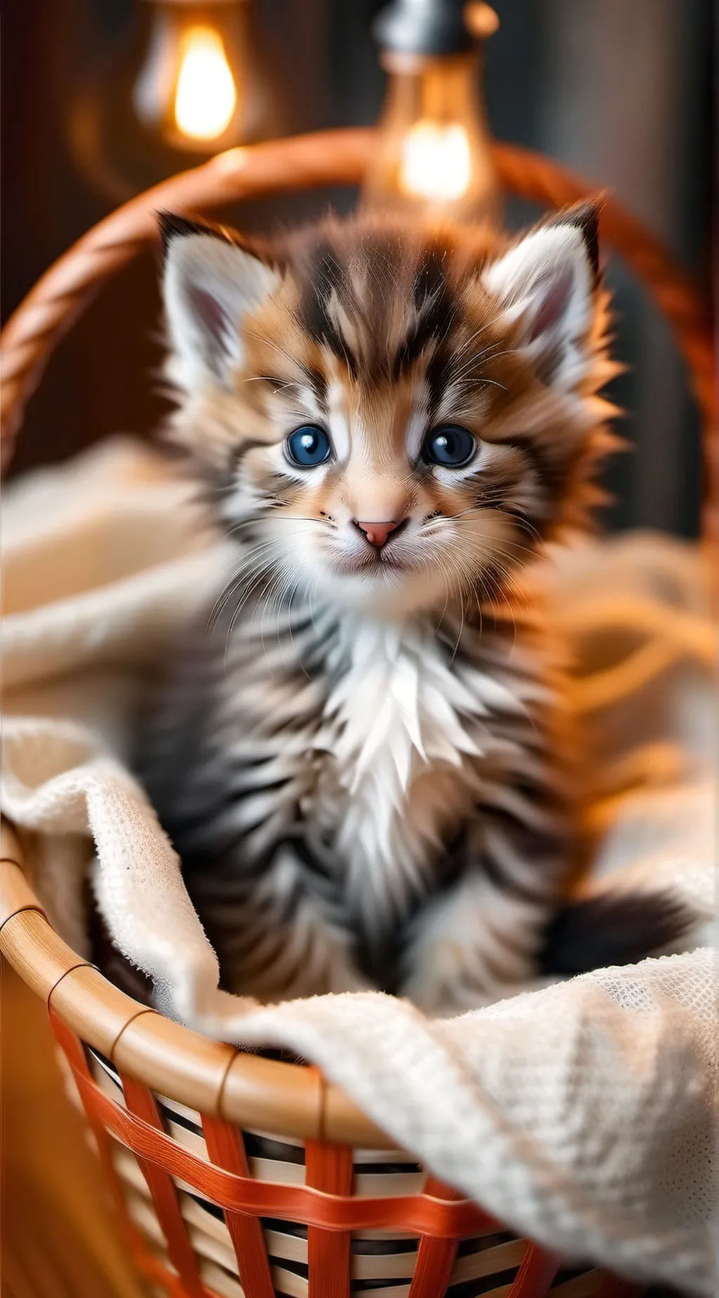 ai character: brat cute cat background