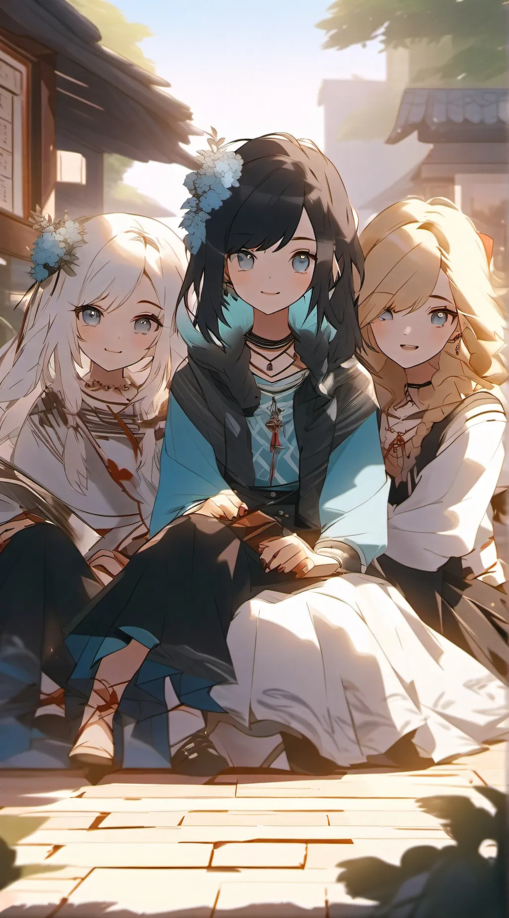 ai character: Mha besties   background
