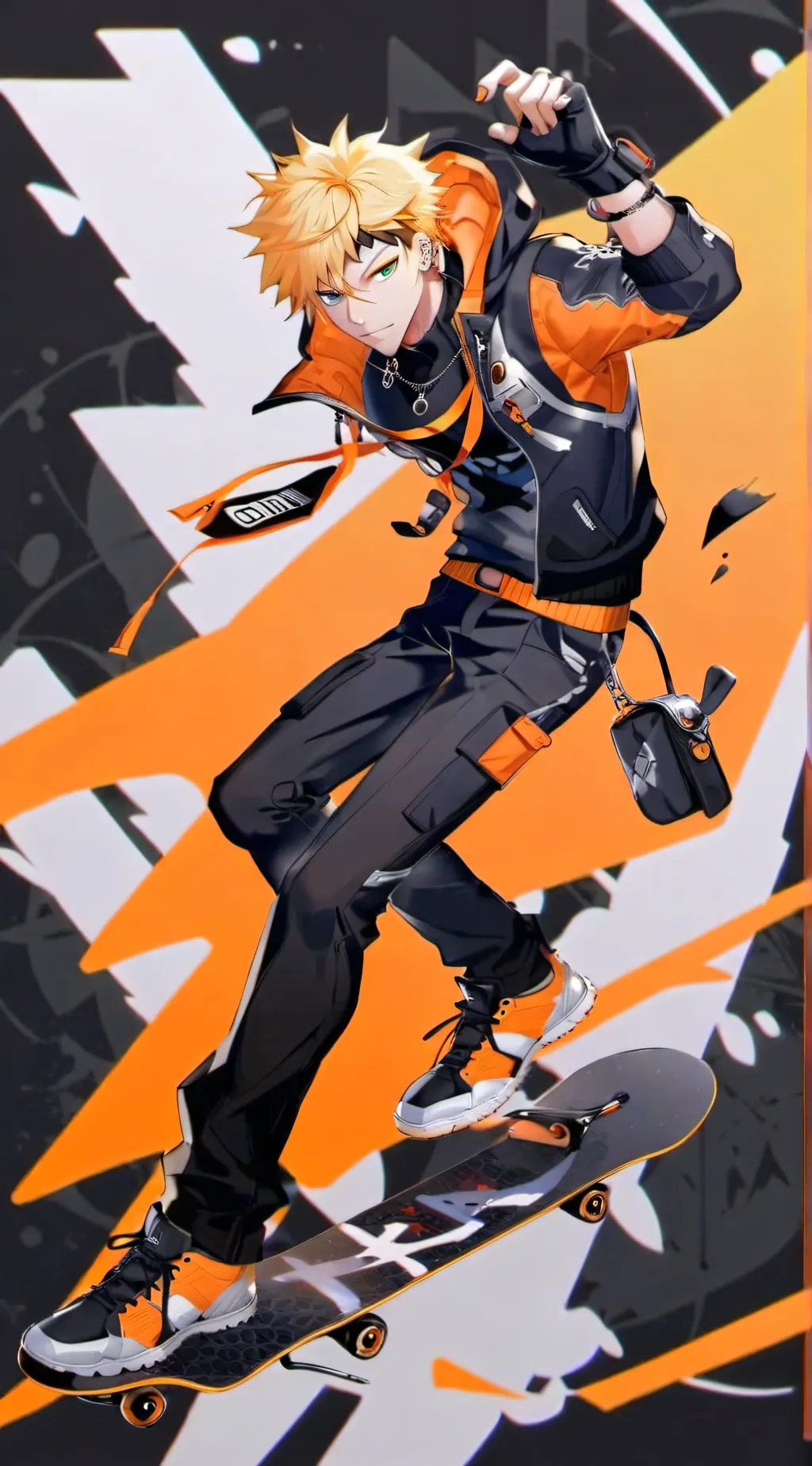ai character: Naruto x mha background