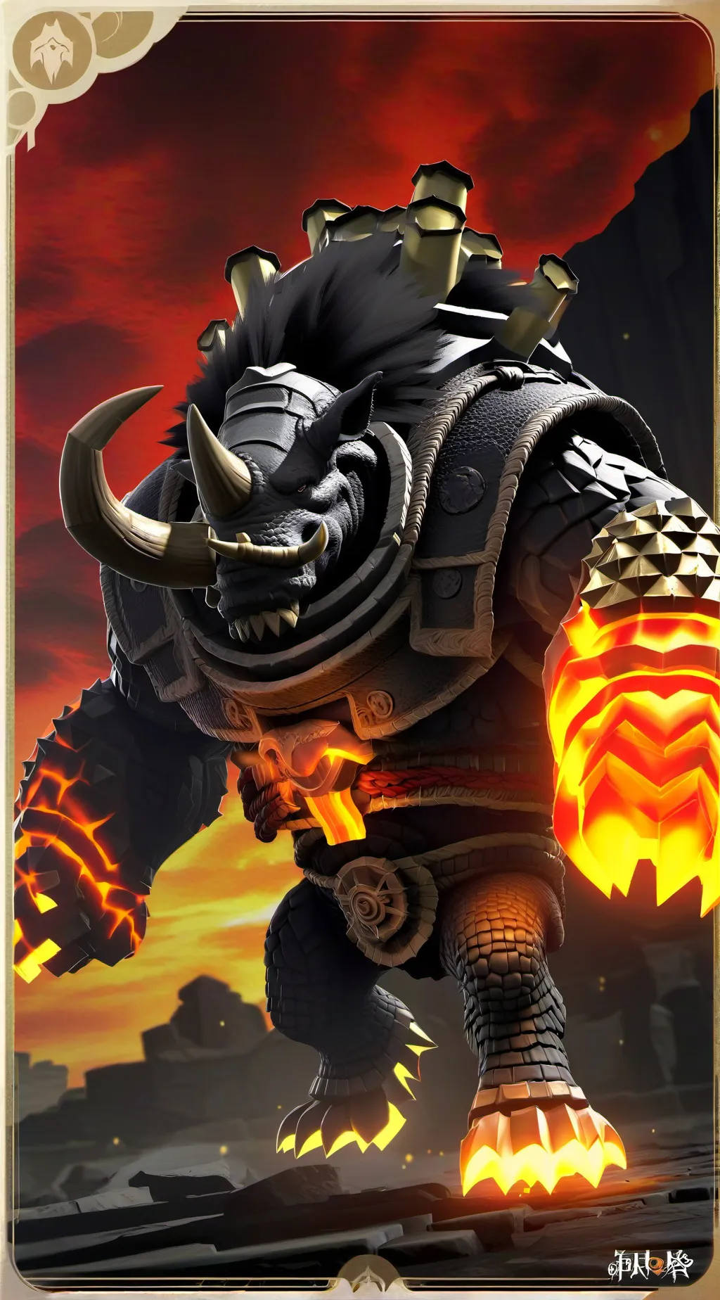 ai character: In cineros background
