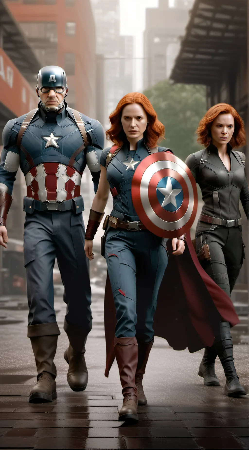 ai character: avengers background