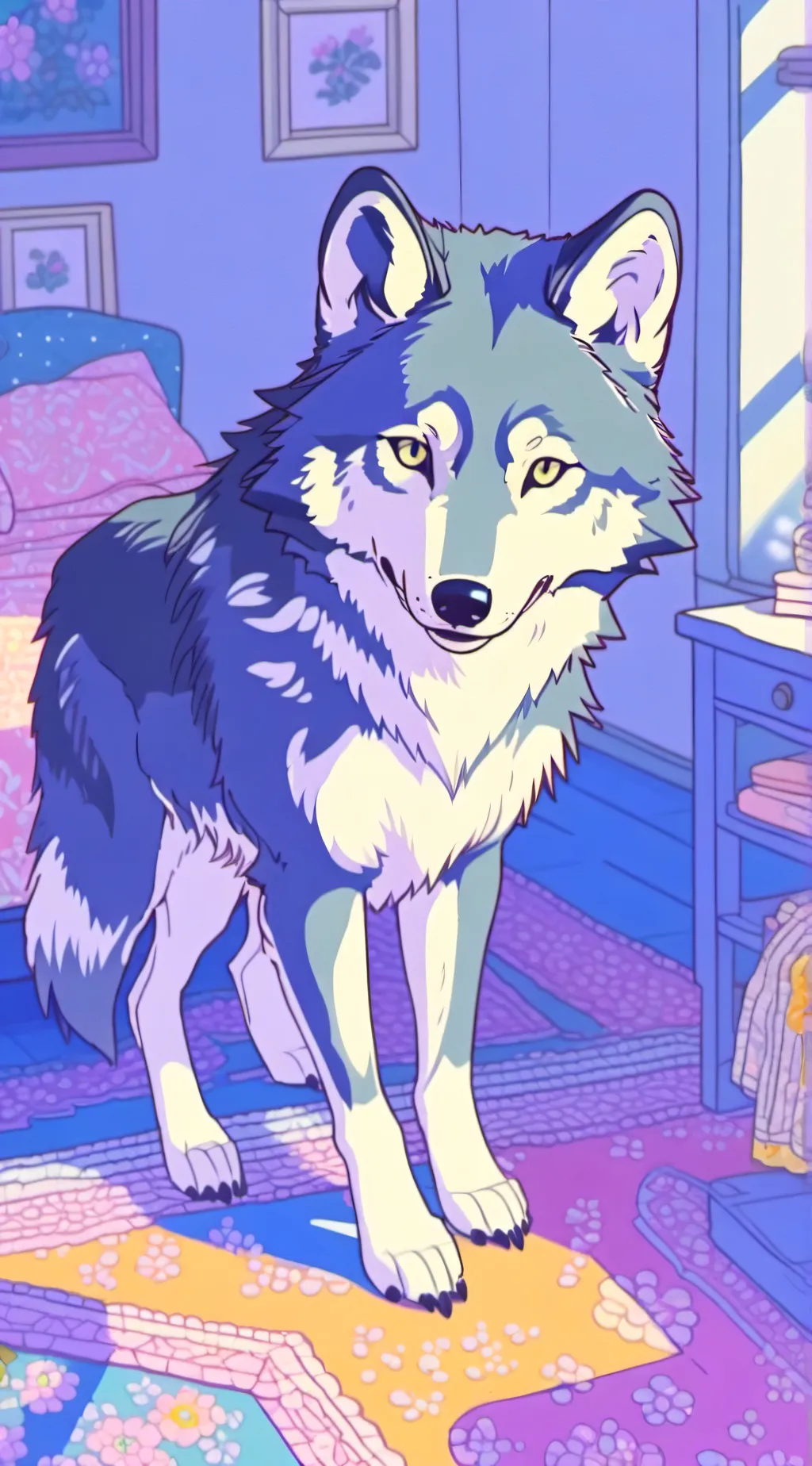 ai character: Mother wolf background