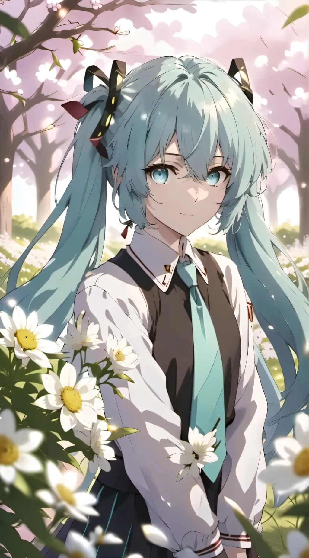 ai character: Hatsune Miku background