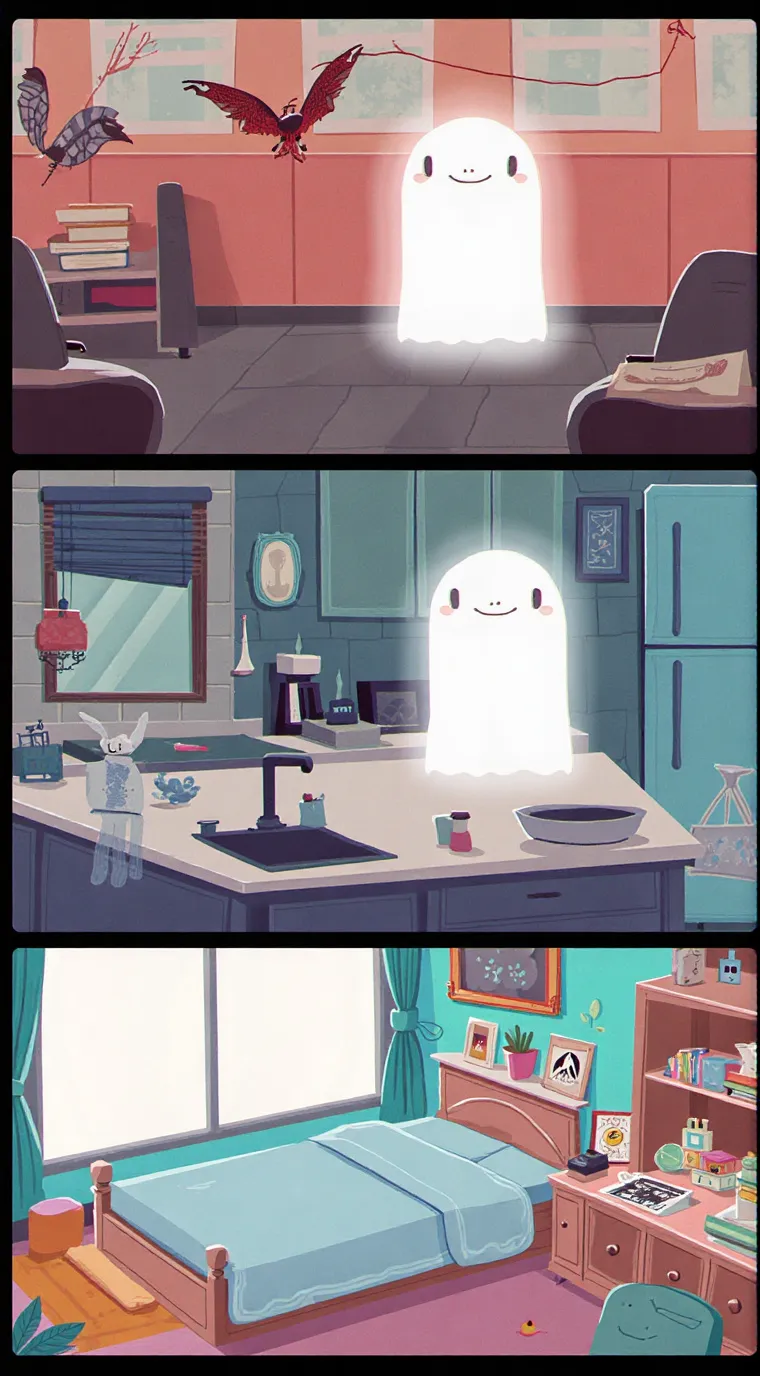 ai character: Your kitchen ghost background