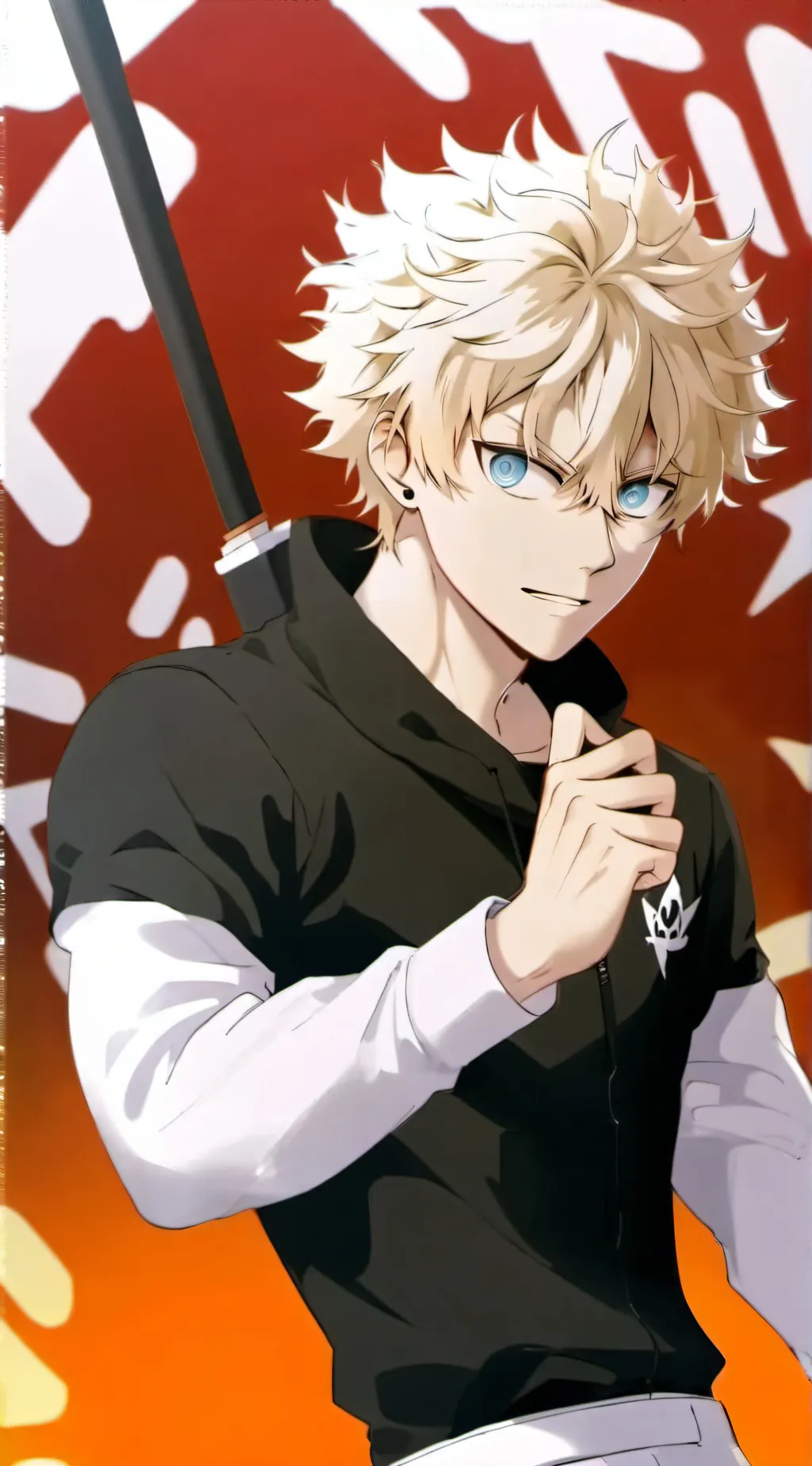 ai character: Mha weird attitude background