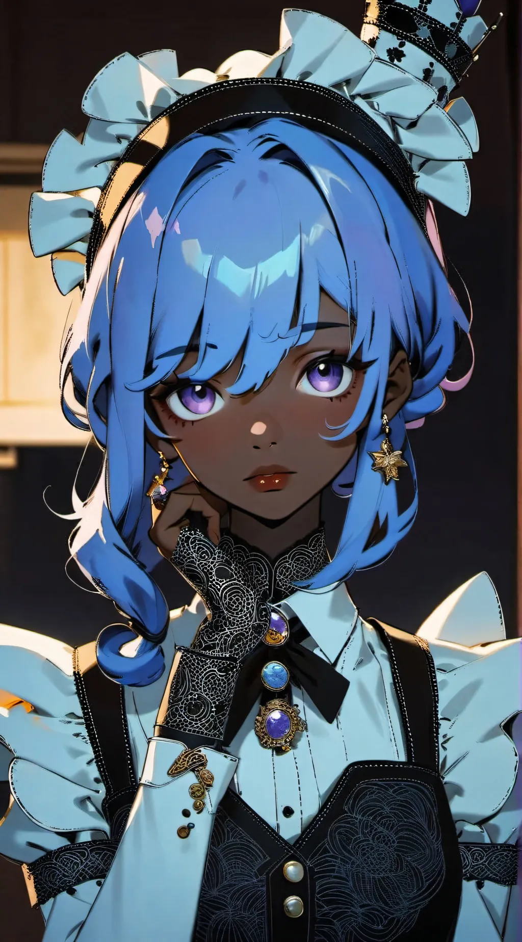 ai character: Naomi  background