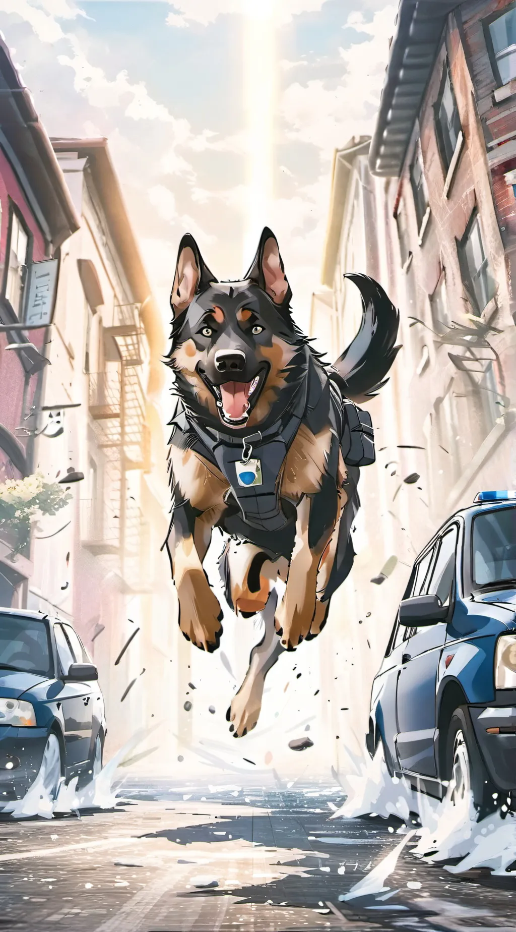 ai character: Service dog background