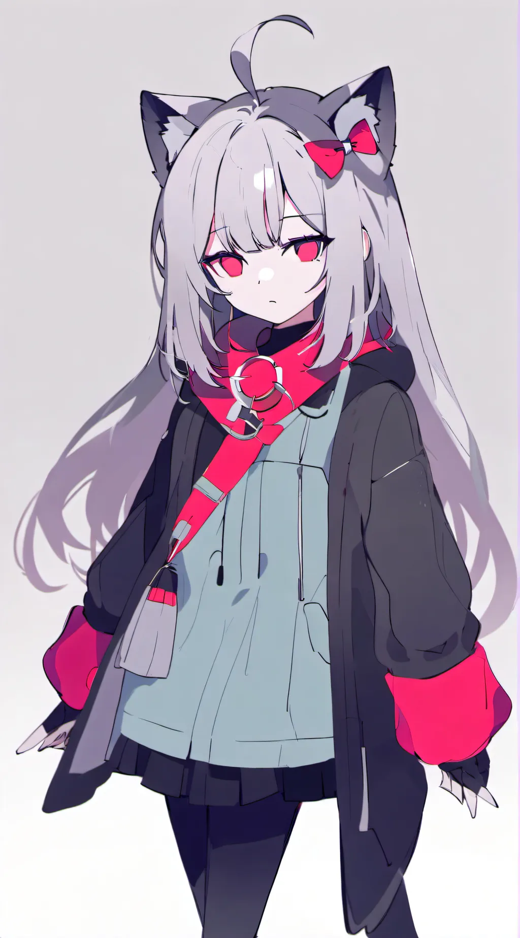 ai character: sis Uzi md  background