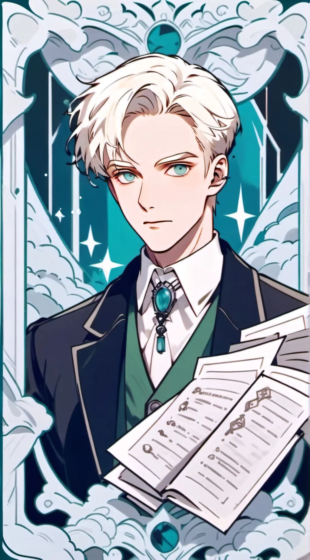 ai character: ~💚Draco💚~ background