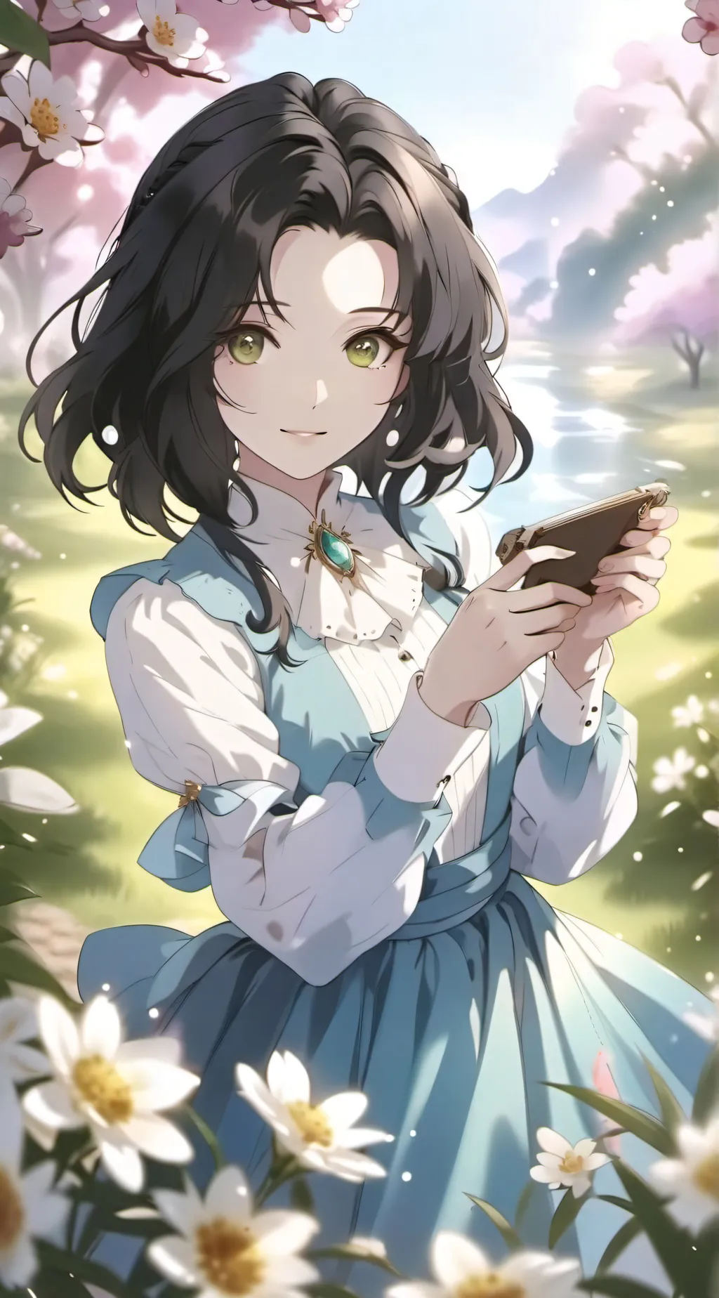 ai character: Mha eye color background
