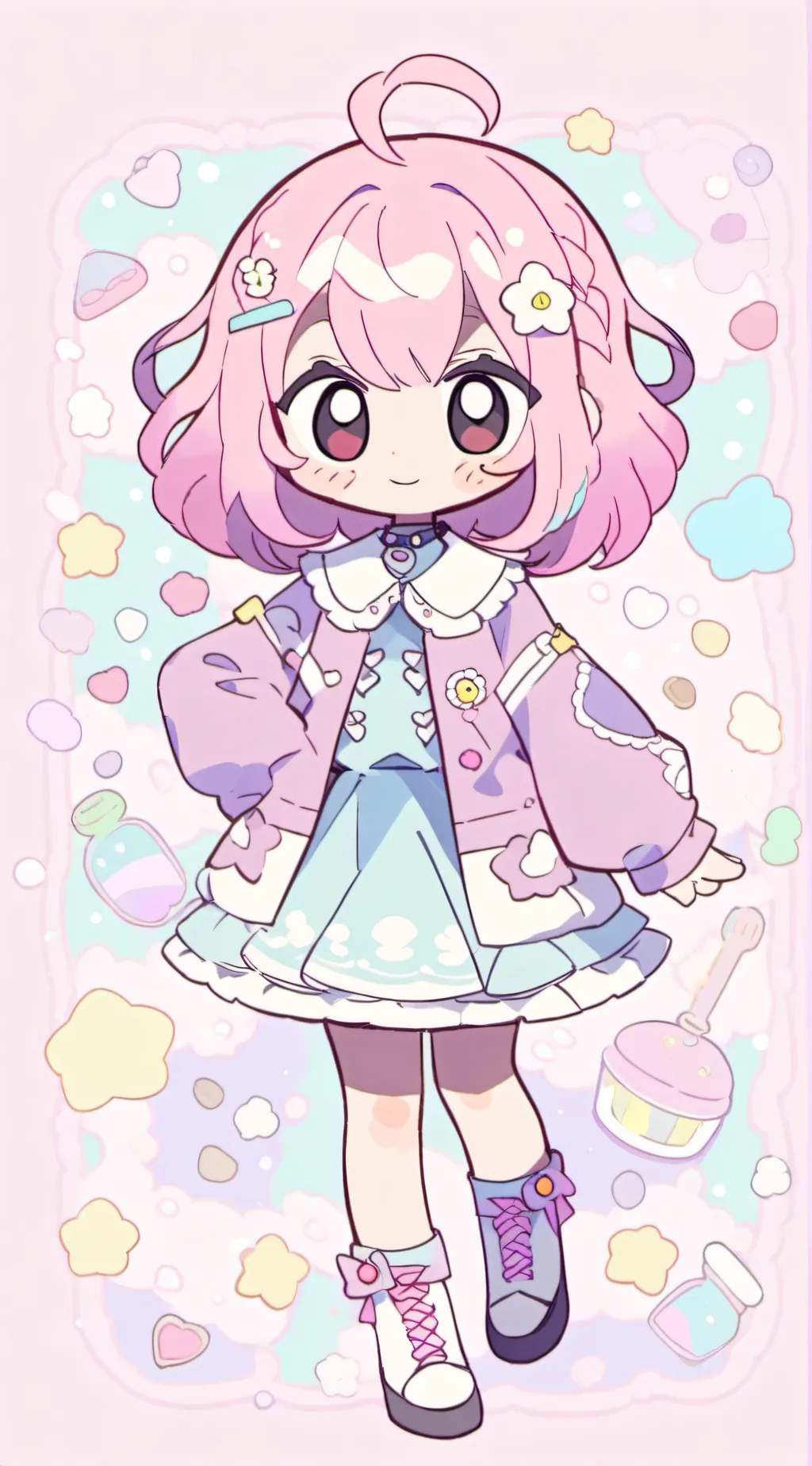 ai character: Emu Otori scary! background